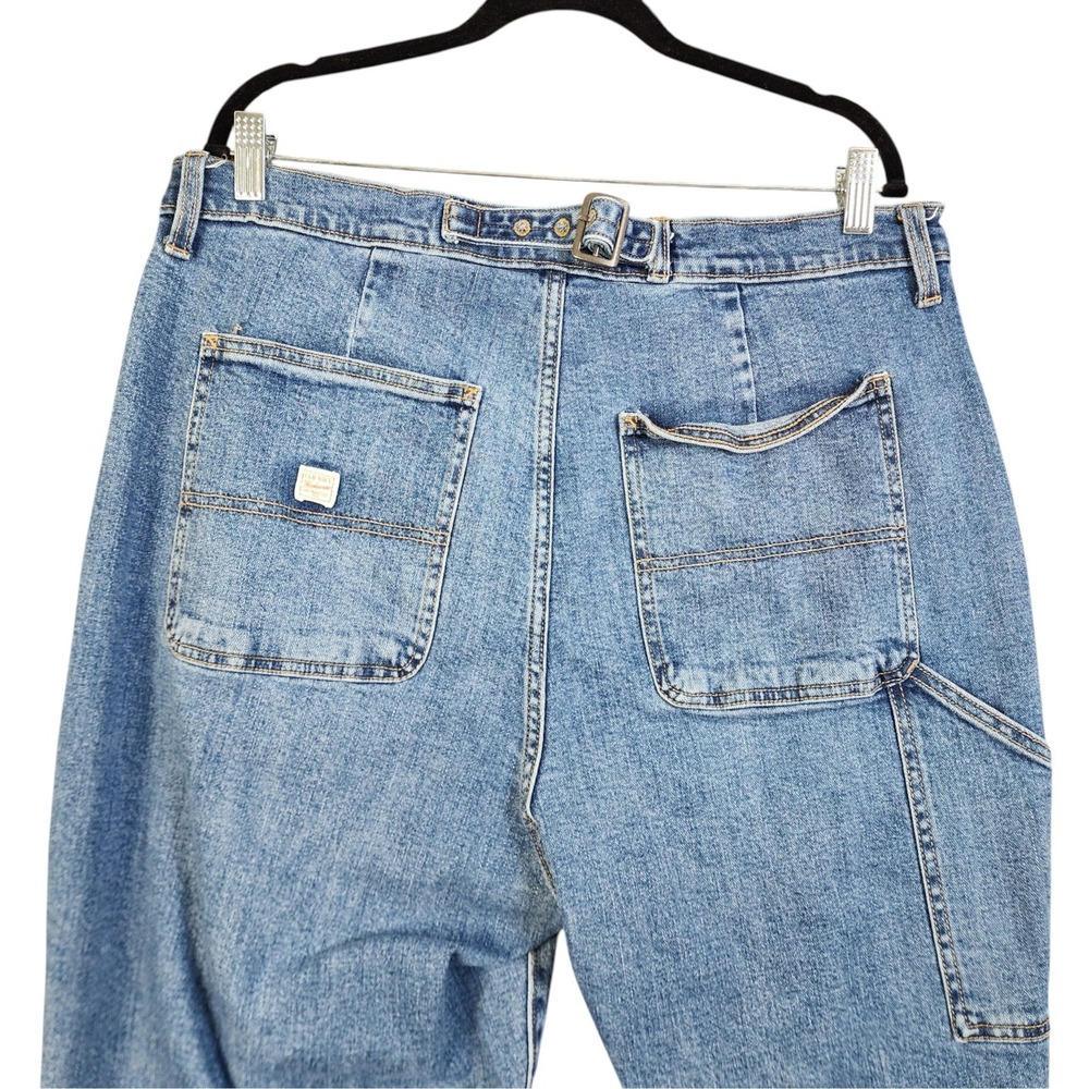 Old Navy Womens Curvy Extra High-Waisted Straight Workwear Jeans Plus Size 18 - Picture 5 of 15